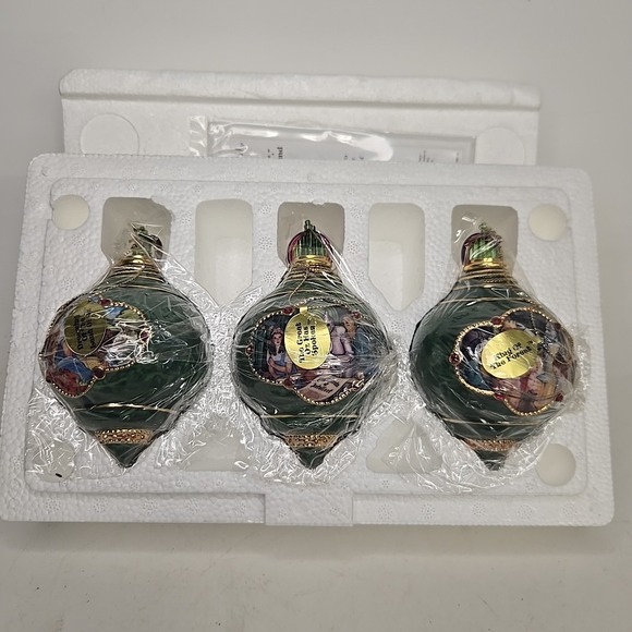 The Bradford Exchange Other - Vtg‎ Wizard of Oz Ornaments Bradford Editions Heirloom Porcelain 2000 Set